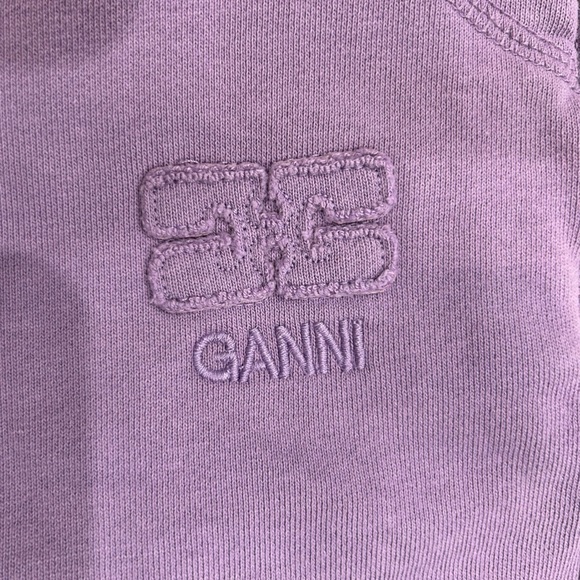 Ganni embroidered-logo drawstring cotton shorts​​ - Picture 6 of 8